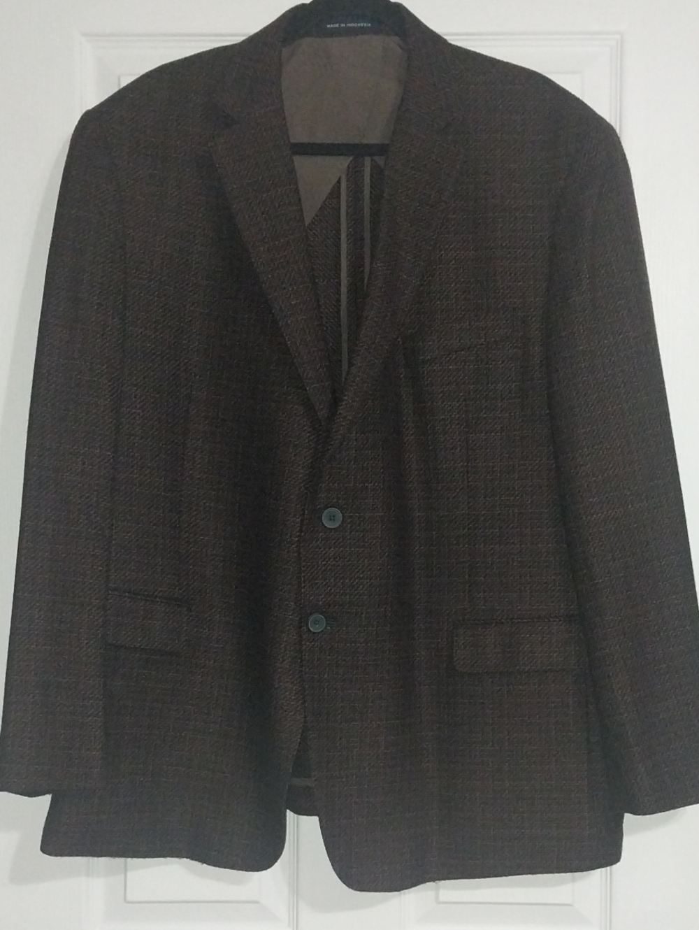 Joseph Abboud Men's Brown Patterned Sport Coat Modern Fit